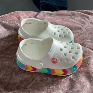 Multi color crocs 🌈